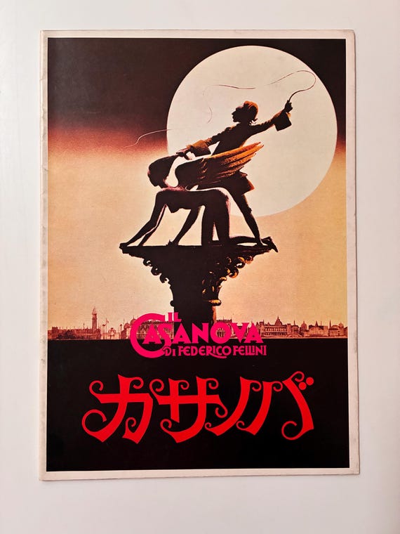 Fellini's Casanova (1976) Original Vintage Japanese Souvenir Film