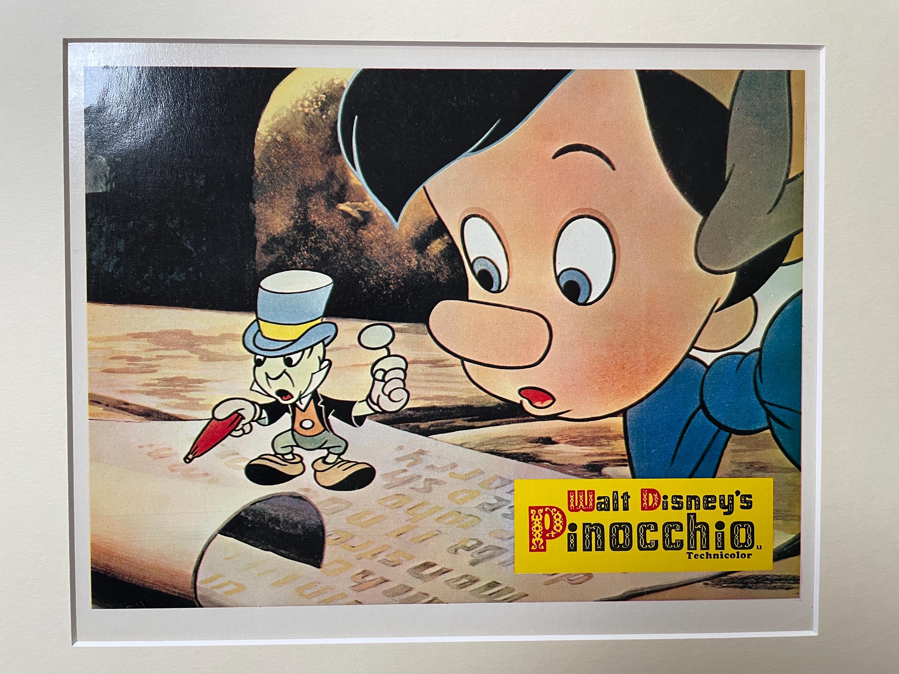 Original Vintage 1960s Pinocchio (1940) Lobby Card Colour FOH