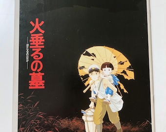 Grave of the Fireflies (Hotaru no Haka) (1988) Original Japanese Souvenir Program Booklet Programme Brochure Hayao Miyazaki Anime Japan Kobe