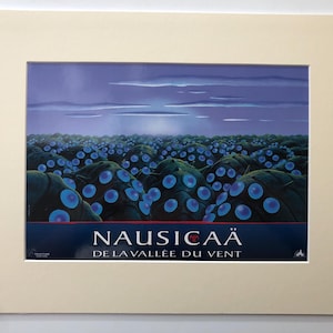 Originale Vintage Nausicaa della valle del vento (1984) Lobby Card francese Colore FOH Ancora montato e pronto per essere incorniciato 40 x 30 cm 2