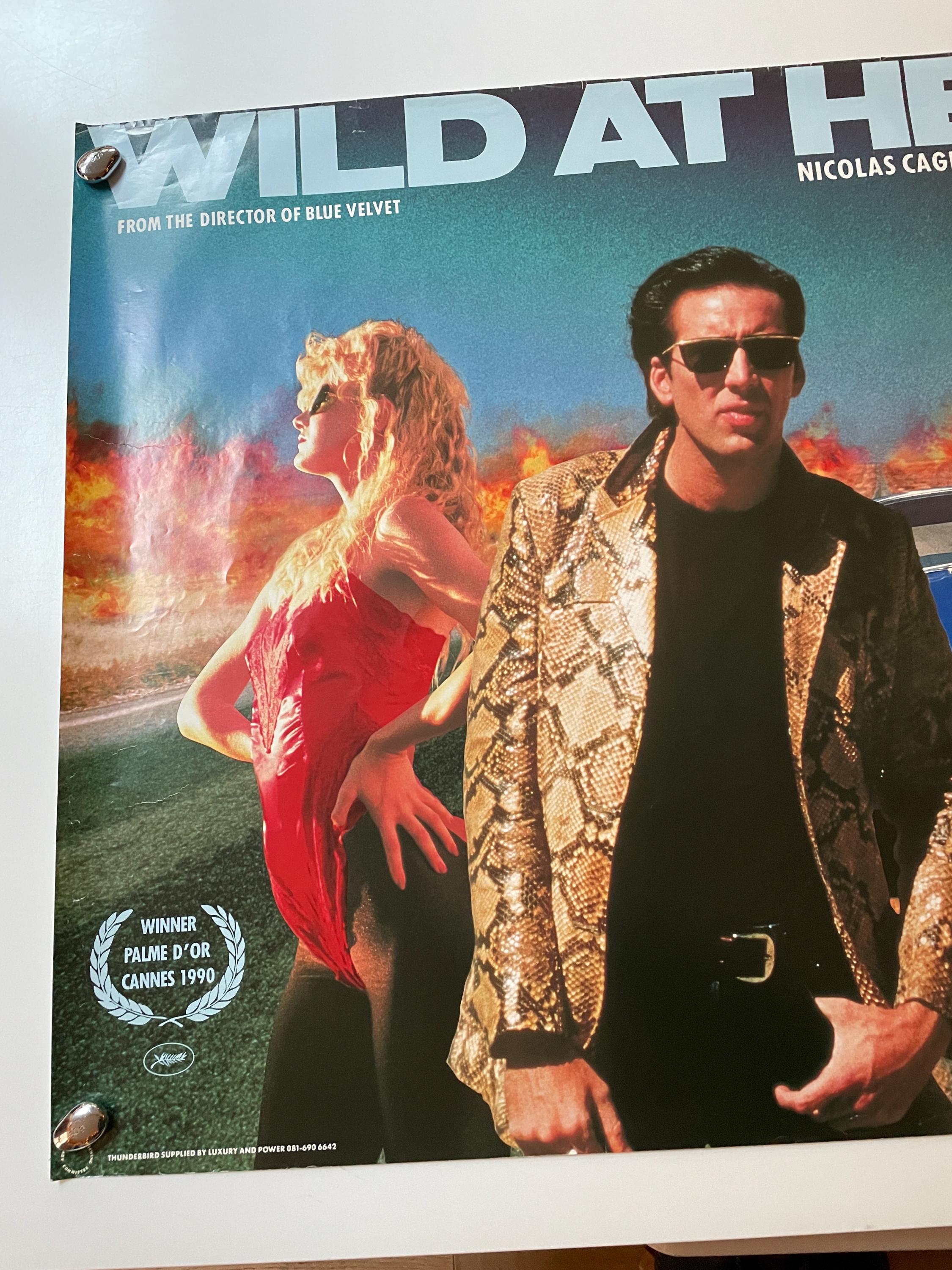 Wild at Heart (1990) Original Vintage Rolled British Cinema Quad