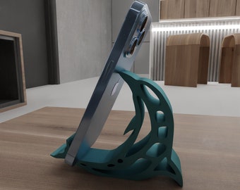 Dolphin telefoonstandaard of houder voor accessoires met 3D Stl-bestanden, 3D-geprint decor, mobiele telefoonhouder, 3D-printen, cadeau-idee, telefoonstandaard