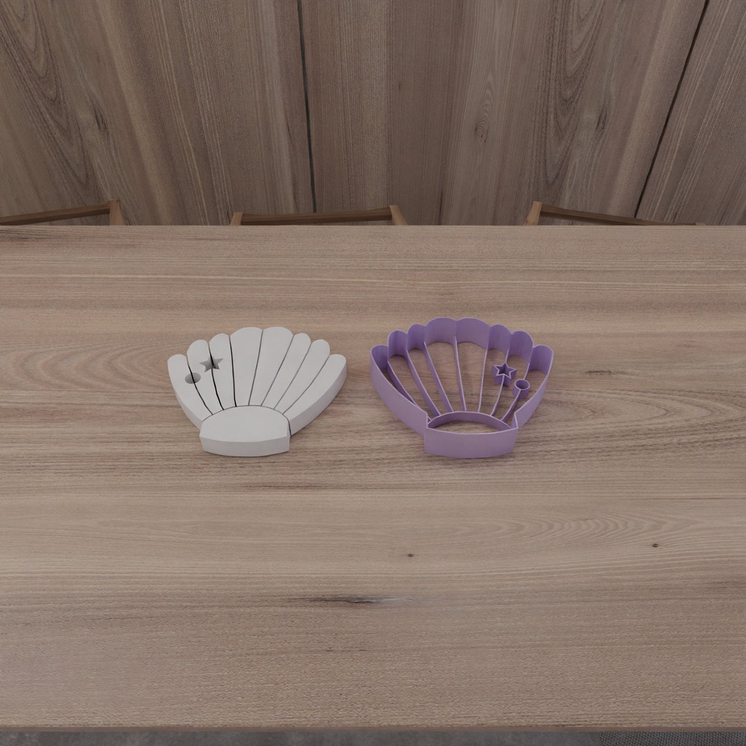 Sea Shell Cookie Cutter With 3D Stl Files, 3D Printing File, Scollop ...