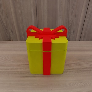 Geschenkbox Stl-Datei, druckbare Stl-Datei für 3D-Drucker, Dekoration, 3D Druckdatei, Geburtstagsgeschenk, Geschenkbox, Geburtstag, personalisiert