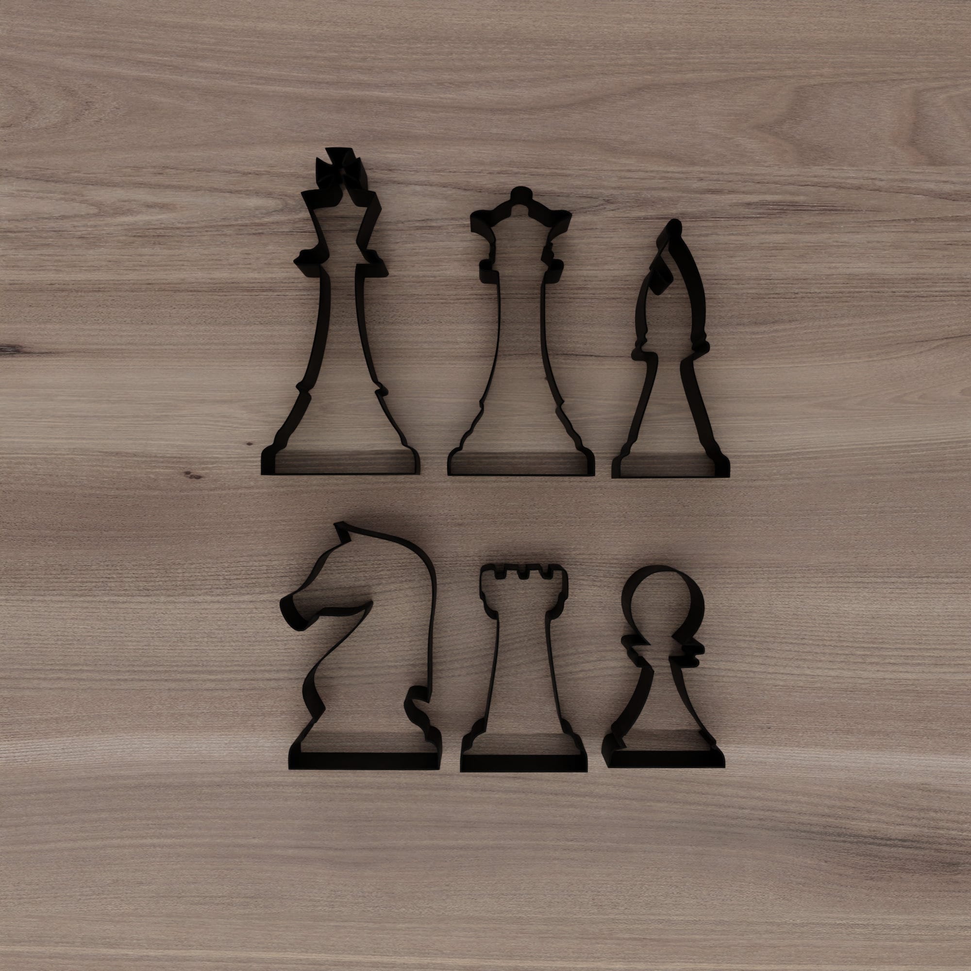 Chess Pieces Set Cookies Cutter Set With 3D Stl Files, 3D Printing File ...