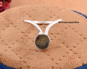 Natural Moldavite Silver Ring Rough Moldavite Ring Healing Moldavite Meteorite Ring Genuine Czech Republic Moldavite Ring Raw Moldavite Ring