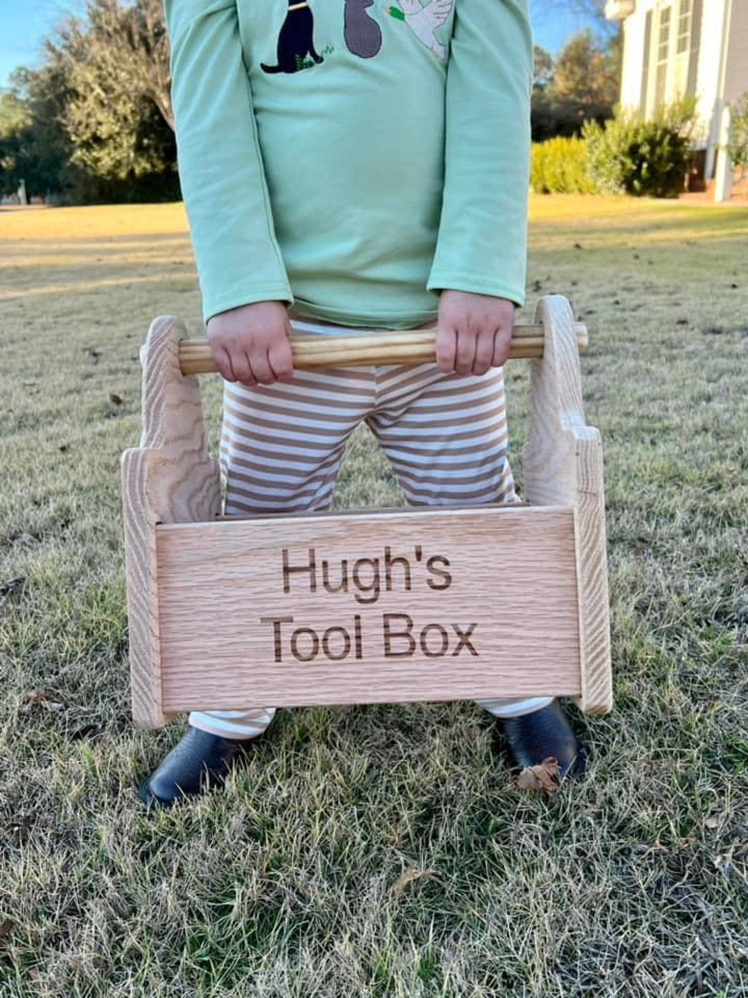 Handmade Wooden Toy Box With Tools Family Heirloom Etsy