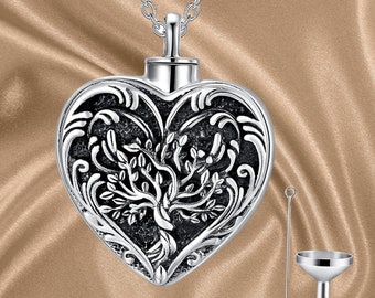 Gioielli per cremazione per ceneri in argento sterling S925 Gioielli per cremazione per ceneri in argento sterling S925