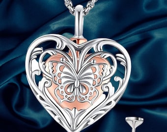Hart urn ketting crematie sieraden 925 sterling zilveren urn ketting voor as van geliefde een gedenkteken aandenken medaillon hanger