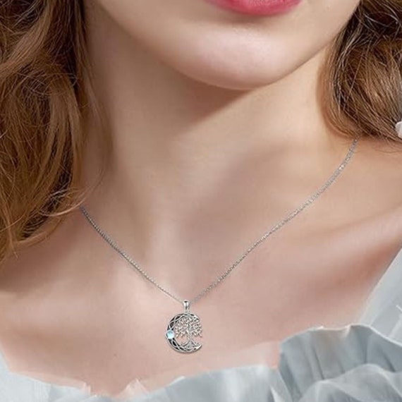 Collana in argento sterling bicolore con conchiglia Abalone, gatto e nodo celtico per le ceneri