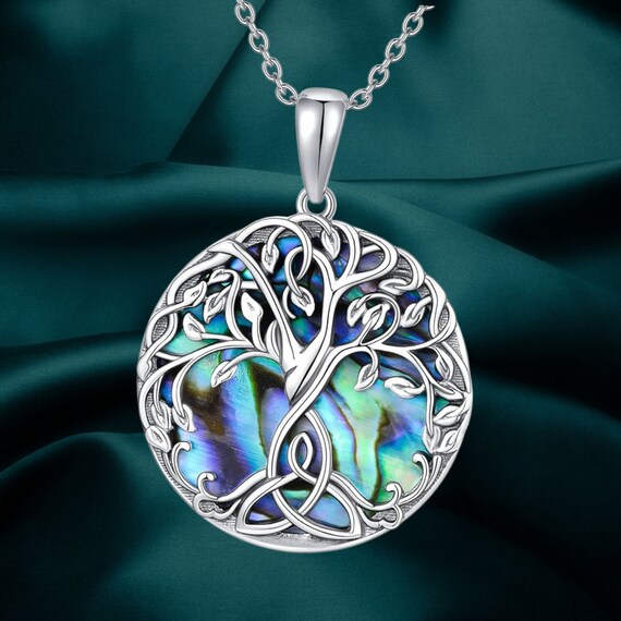 Ciondolo Albero della Vita in Argento Sterling 925 | Collana rotonda