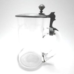 Vintage German Glass Stein Beer Mug