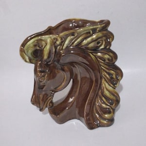 Moderamics 2153 USA Brown Horse Head Vase