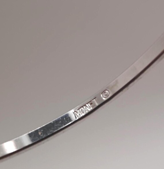Silver Tone Monet Bangle Bracelets - image 10