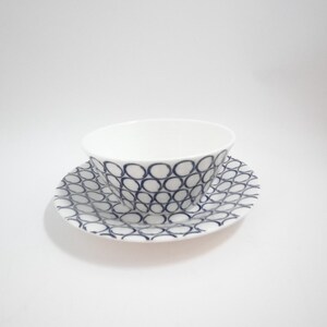 ROYAL DOULTON PACIFIC London Soup Bowl And Saucer Blue Circle