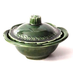 McCoy USA Green Lidded Bowl Dish