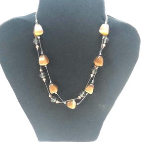 Vintage Lia Sophia Glass Stone Necklace