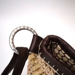 Brighton stråväska handvävd axelväska vintage bild 3