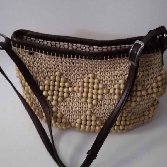 Brighton Straw Bag Handwoven Shoulder Bag Vintage - image 4