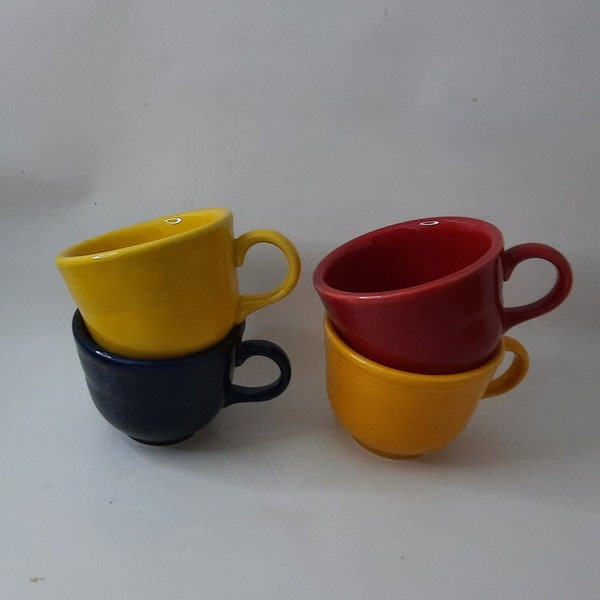 Fiesta ware Colorful set of 4 Cups Multicolor