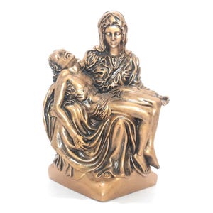 Vintage Mary and Jesus Statue Figure Life Symbols Pieta Hand Painted