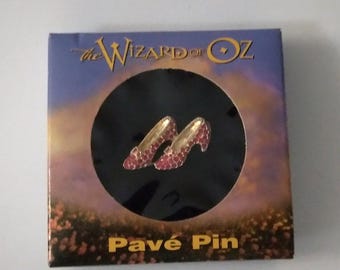Wizard Of Oz Pave Pin Dorothey Red Shoes