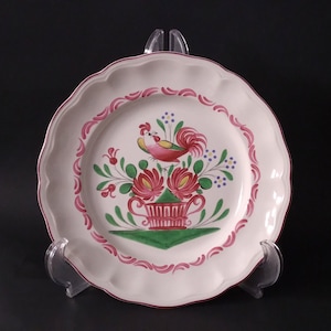 S&#39; Clement France Rooster Plate Hand Painted