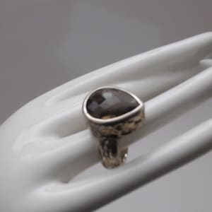 Rauchquarz 925 Silber Ring
