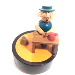 Dan&#39;s kids Wooden Music Box Entertainer Tune