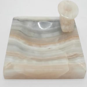 Carved Onyx Mable Stone Siesta Mexican Man Ashray