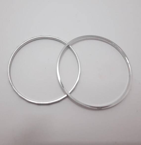 Silver Tone Monet Bangle Bracelets - image 7
