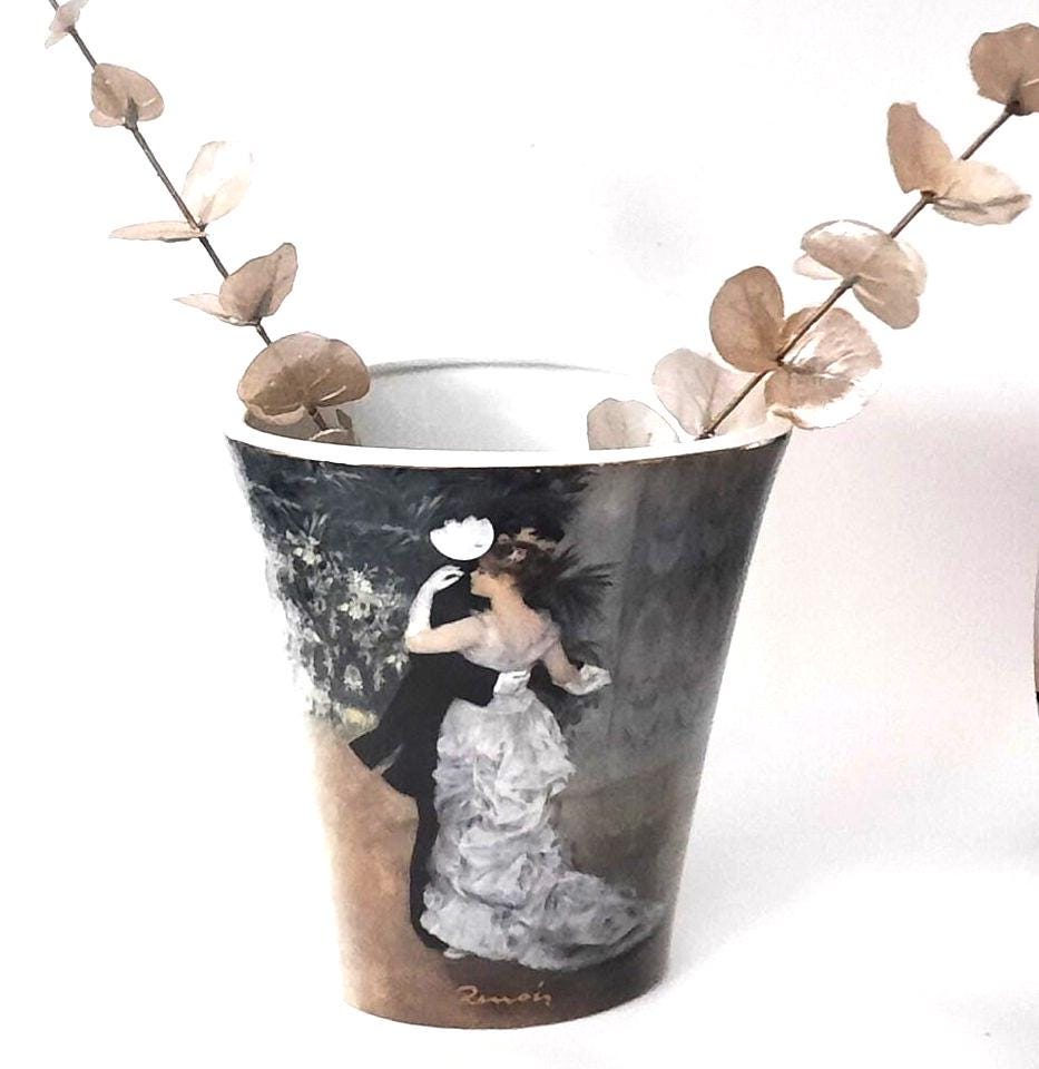 Vintage Goebel Artis Orbis A Renoir Germany Flower Vase Danse En