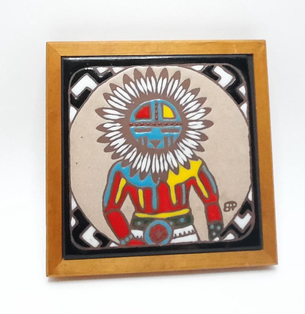 Vintage Kachina Tile Art - Etsy