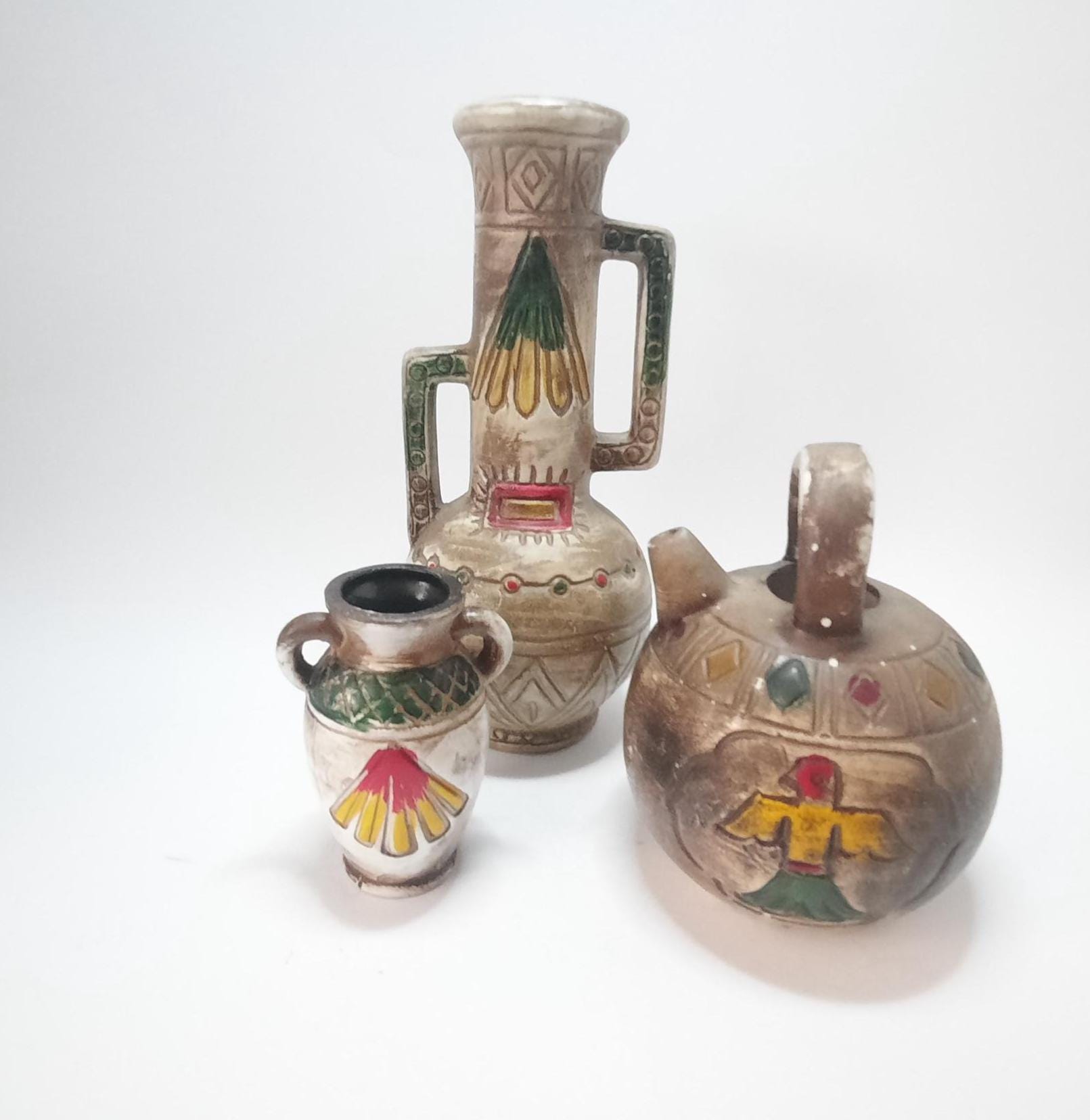 ヴィンテージ インディアン シンボル 花瓶 陶器 - Etsy 日本