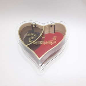 Sankyo Heart Shape Musical Jewelry Box
