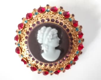 カメオブローチ ゴールドトーン ストーン付き il_340x270.7165237873_i09b.jpg