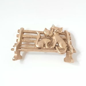 AJC Brooch Pin Cat Jewelry