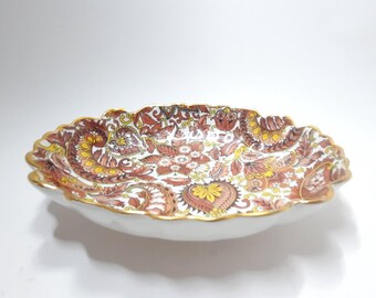 Old Foley Trinket Dish James Kent LTD Staffordshire England Autumn Colors