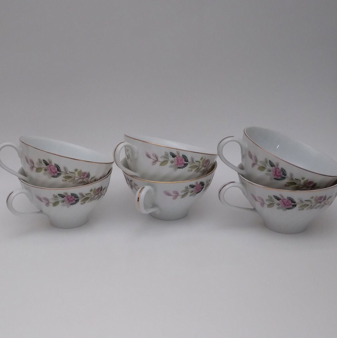 Creative FINE CHINA Cups 2345 JAPAN Vintage Regency Rose Pink Etsy