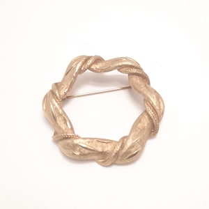 Vintage Coro Gold Tone Brooch Pin