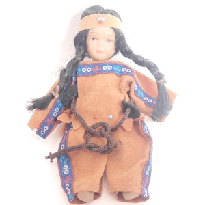 Vintage Porcelain Indian Girl