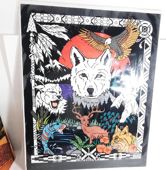 Vintage Fuzzy Posters Western Graphics Corp Wildlife 7079 - Etsy