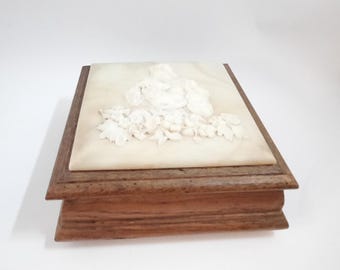 Avondale Vintage Mor Och Barn Ek Smyckeskrin