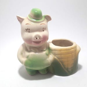 古生地 豚の置物 アンティーク ビンテージ vintage pig 刺し子 ヴィンテージの豚の置物 - Etsy 日本