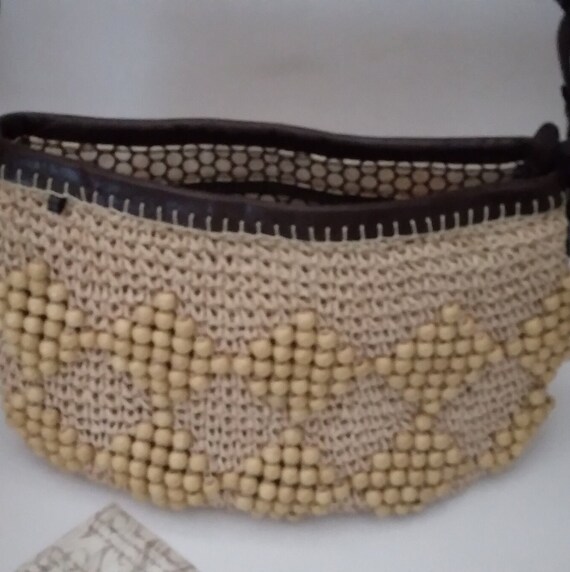 Brighton Straw Bag Handwoven Shoulder Bag Vintage - image 7