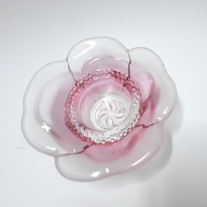 Mikasa Japan Floral Blossom Pink Glass Votive 5.25&quot;