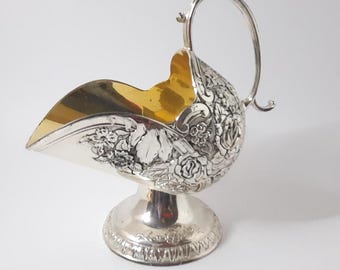 Vintage Sugar Scuttle Silver Tarnish Resistant