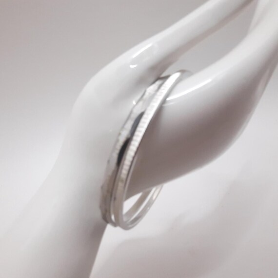Silver Tone Monet Bangle Bracelets - image 2