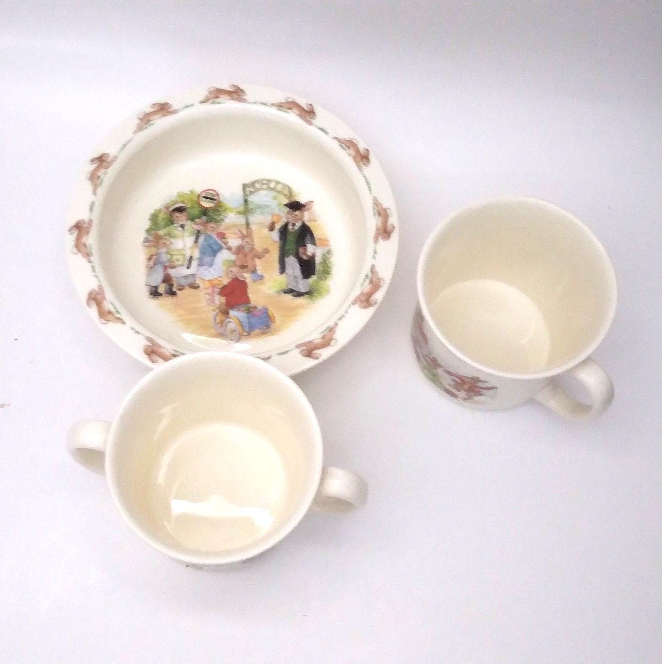 ロイヤルドルトン バニーキンズ 子供用ボウル皿とカップ - Etsy 日本