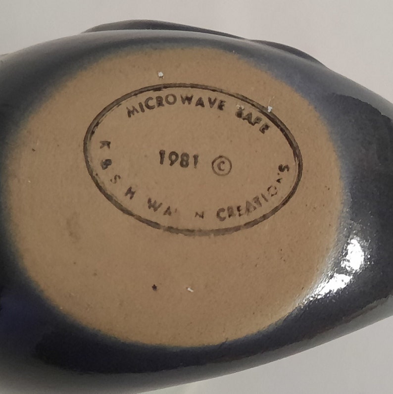 Vintage Maui Hawaii Whale Cup/mug Pottery Handcrafted Blue Etsy